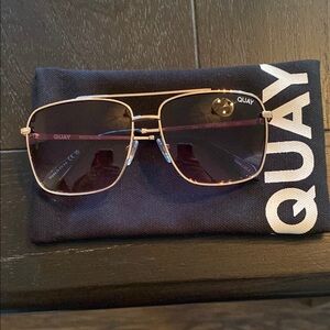 Quay Australia Gold Frame Sunglasses